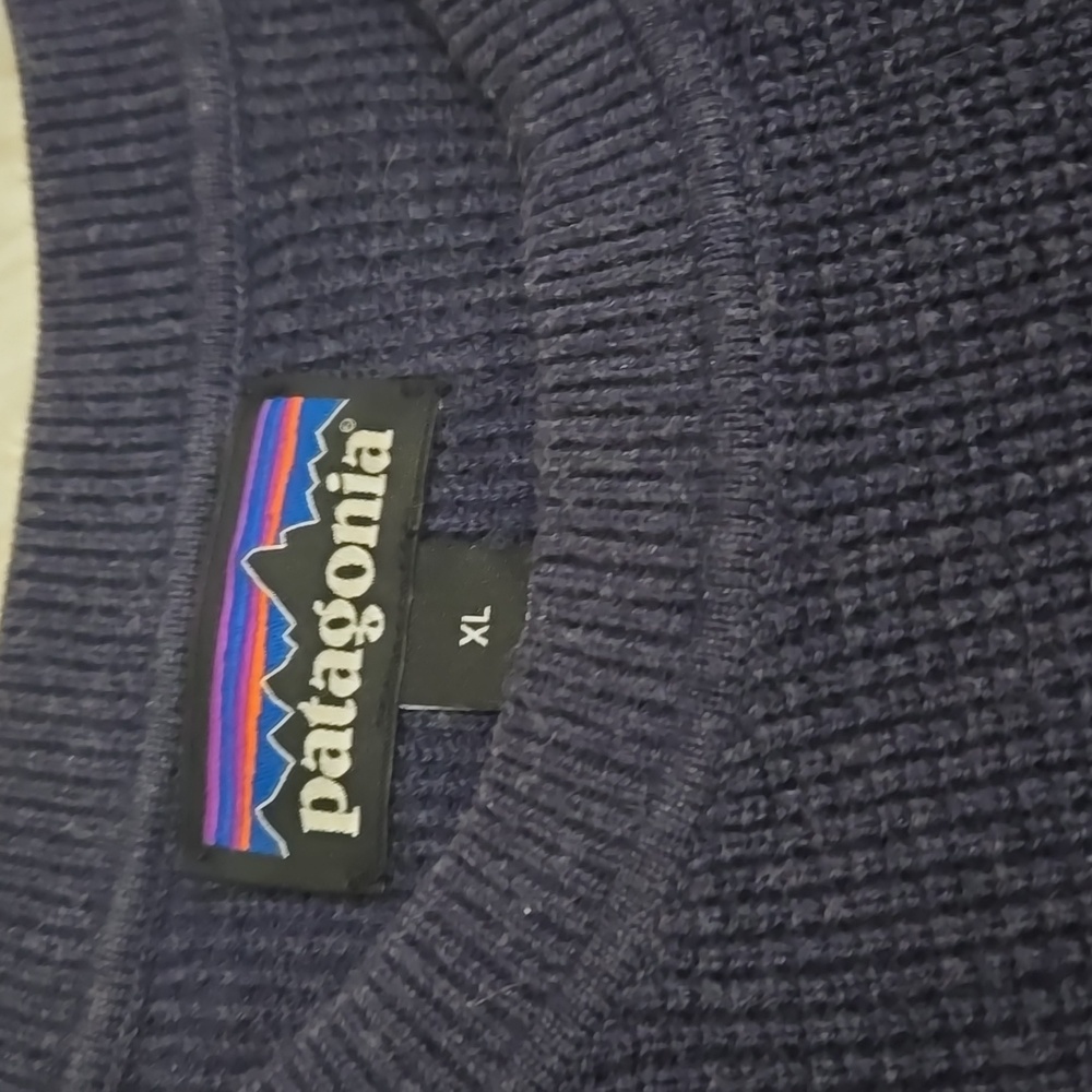 Patagonia Men's Navy Blue Yewcrag Crew Sweater - Picture 2 of 5